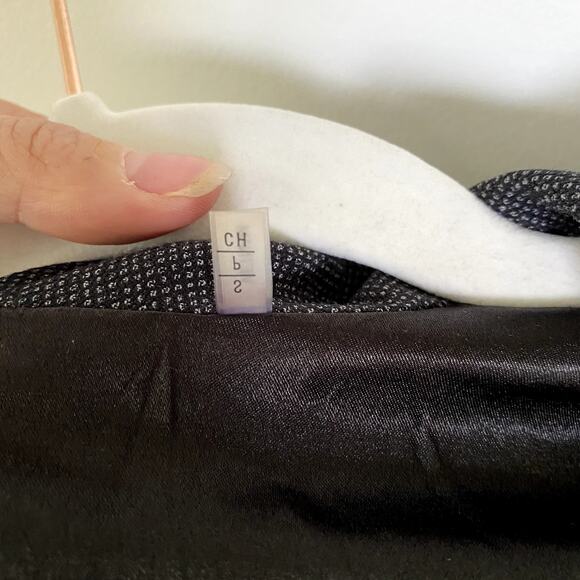 Tahari Dotted Cropped Open Front Blazer Small - Picture 7 of 7